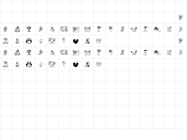 Disney Halloween Regular Character Map
