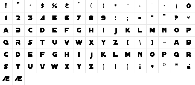 Distant Galaxy Regular Character Map