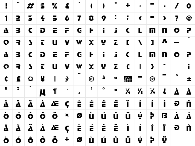 Logan normal Character Map