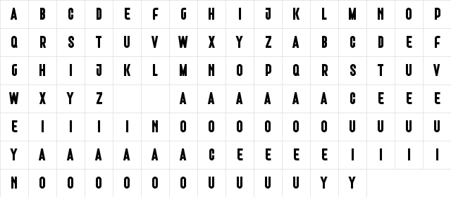 Divergentes Regular Character Map