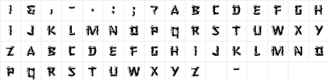 Logger Regular Character Map