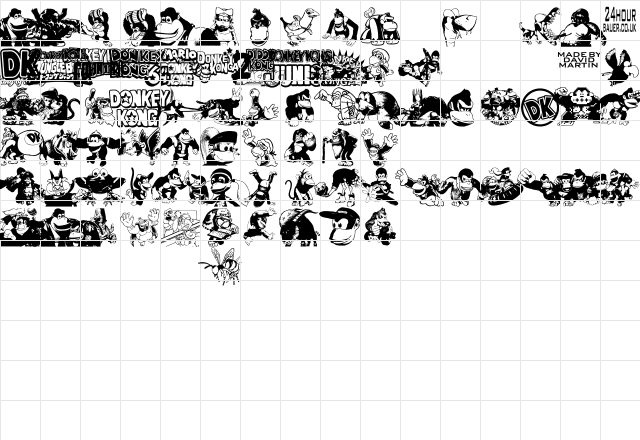 Donkey Kong World Regular Character Map Donkey Kong World Regular Character Map