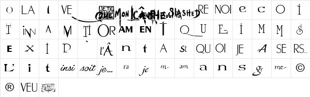 Logos Myl￿ Farmer Regular Character Map