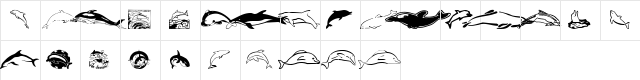 Dolphins Regular Character Map