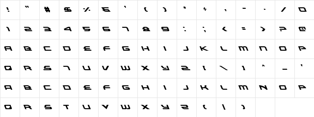Alexis Leftalic Leftalic Character Map