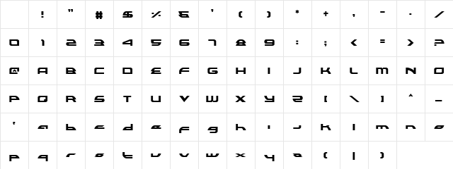 Alexis Lower Case Lower Case Character Map