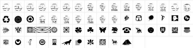 Doodle Dingbats Two SSi Regular Character Map Doodle Dingbats Two SSi Regular Character Map