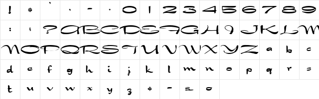 Dragonwick (Plain) Character Map