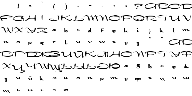Drakkar Regular Character Map Drakkar Regular Character Map