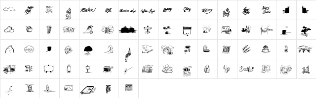 Dreambats_PersonalUseOnly Regular Character Map