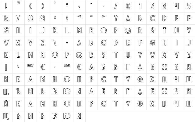 DS DiplomaDBL Bold Character Map DS DiplomaDBL Bold Character Map