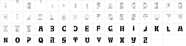 LoopDeLoop Medium Character Map LoopDeLoop Medium Character Map