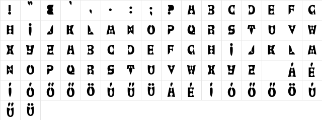 LoopDeLoop-HU Normal Character Map