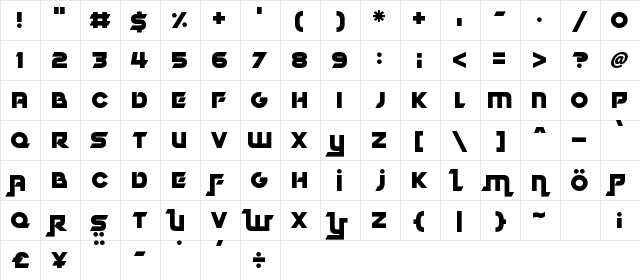 Dubai Dubstep Regular Character Map Dubai Dubstep Regular Character Map