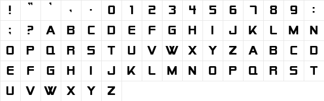 Alien Encounters Solid Regular Character Map