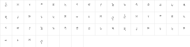 Alien Plain Character Map