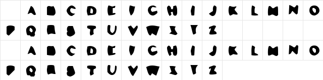 Los Del Queso Regular Character Map Los Del Queso Regular Character Map