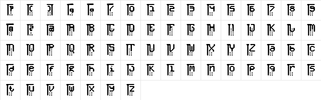Lost Passenger 4 Regular Character Map