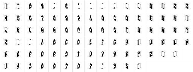 FZ BORDERS 14 Normal Character Map