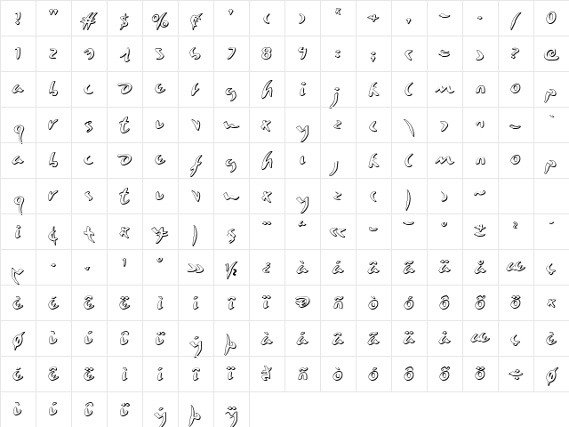 Eagleclaw 3D Regular Character Map Eagleclaw 3D Regular Character Map