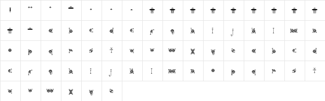 alien crop circles Regular Character Map