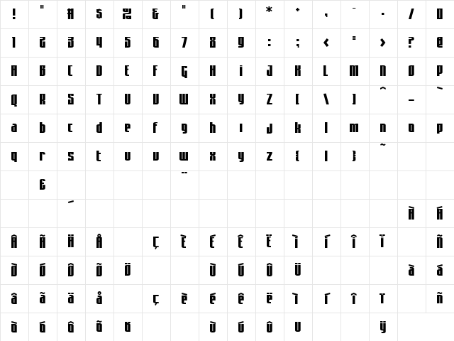 AsimovSans Regular Character Map
