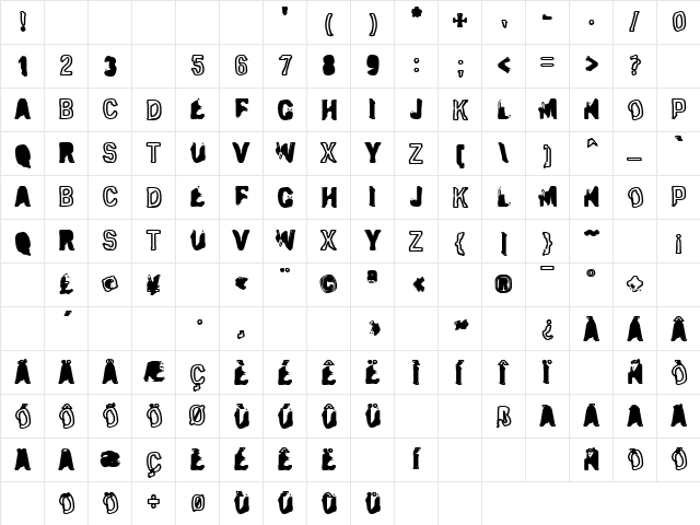 Eclipsed Moon Outline Character Map