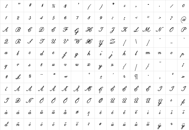 EdwardEdwin Bold Character Map EdwardEdwin Bold Character Map