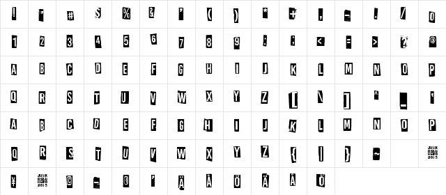 All rights reserved Regular Character Map All rights reserved Regular Character Map