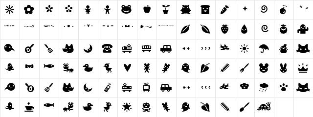 Efon Regular Character Map