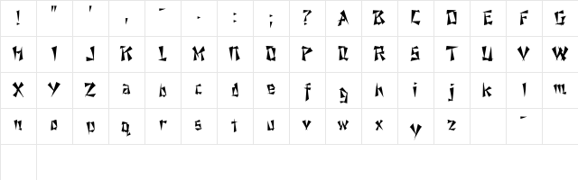 19 Regular Character Map 19 Regular Character Map