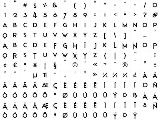 Elastic Stretch Regular Character Map Elastic Stretch Regular Character Map