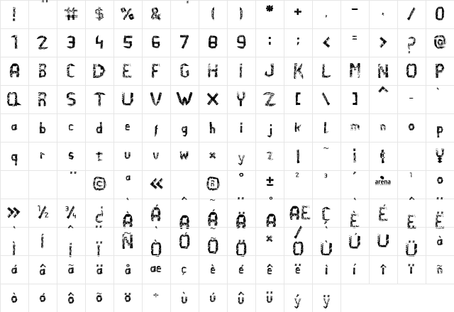 El Efi de Arena El Efi de Arena Character Map El Efi de Arena El Efi de Arena Character Map