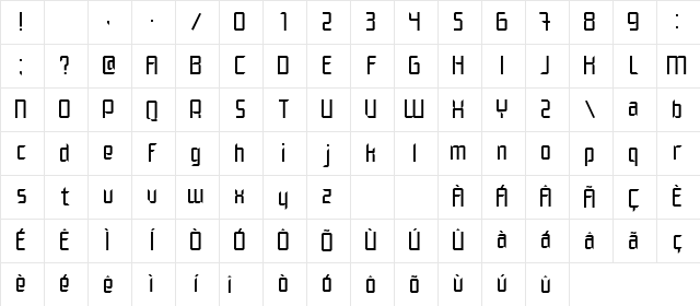Elegante Normal Character Map Elegante Normal Character Map