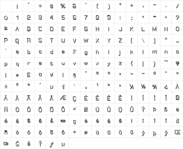Elgethy Bold Regular Character Map Elgethy Bold Regular Character Map