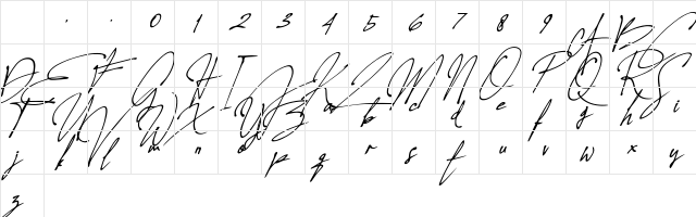 Allison Tessa Oblique Character Map Allison Tessa Oblique Character Map