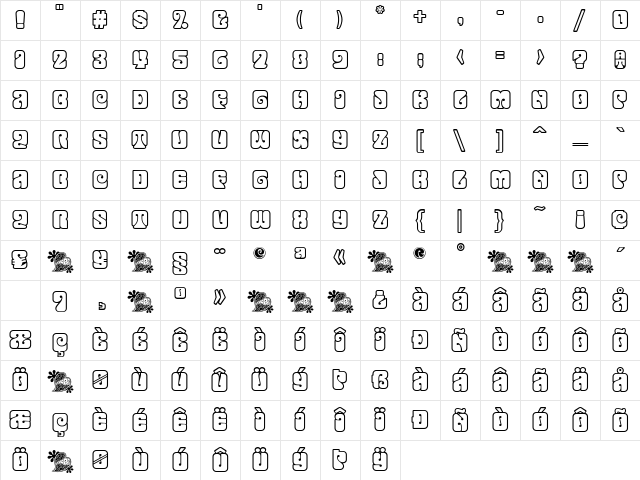 Love Open Character Map