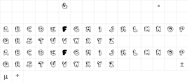 Elwood Regular Character Map Elwood Regular Character Map