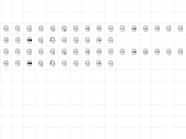 EL CUBANO Regular Character Map