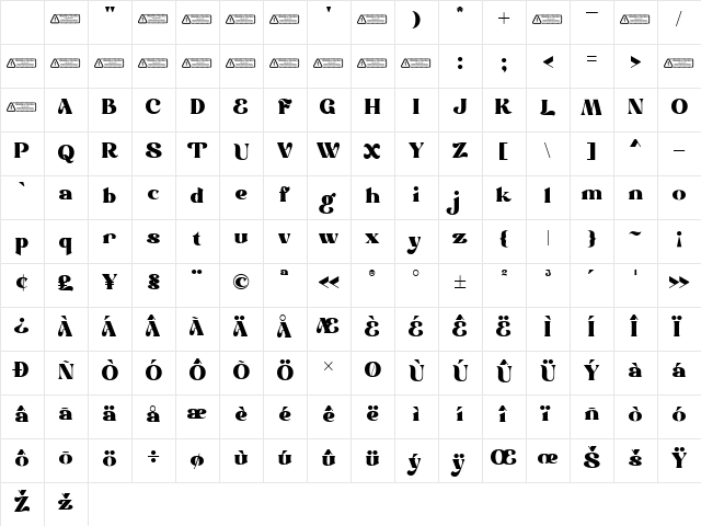 Emerge Demo Regular Character Map Emerge Demo Regular Character Map