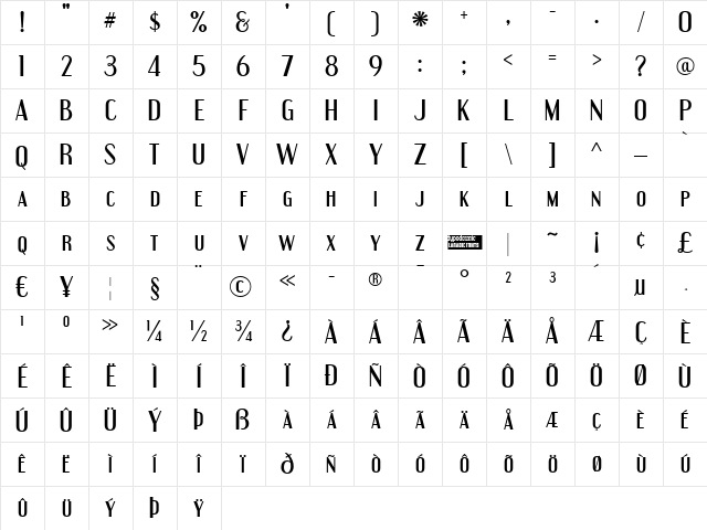 Engebrechtre Regular Character Map Engebrechtre Regular Character Map