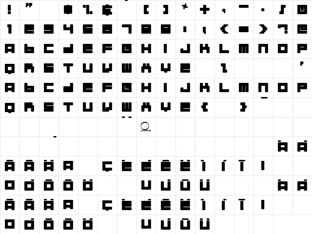 Almanaque Normal Character Map