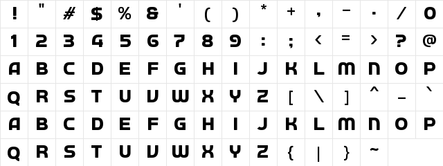 a Autobus Omnibus Regular Character Map