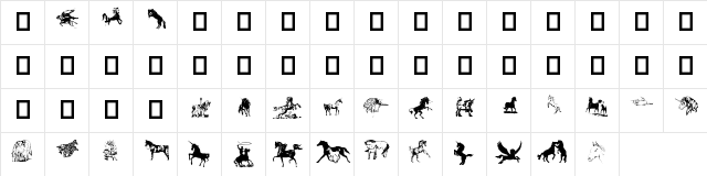 Equestrian by Darrian Extra-expanded Character Map