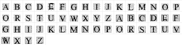 LowEngravedCapsLight Regular Character Map