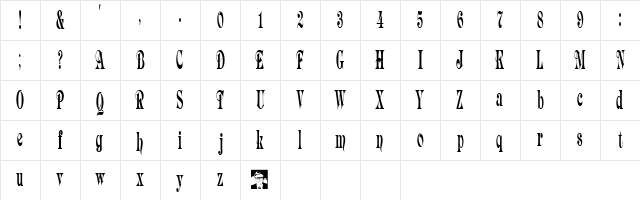 Aspen Plain Character Map