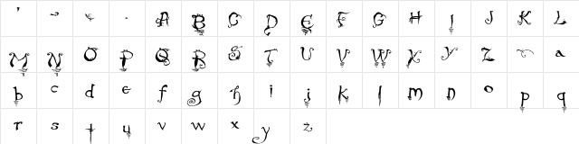 Evernight-Stargazer Regular Character Map Evernight-Stargazer Regular Character Map