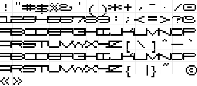 Exceed Regular Character Map Exceed Regular Character Map