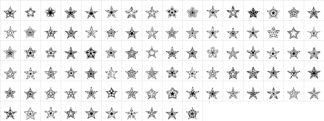 90 Stars BRK Normal Character Map