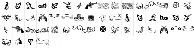 LRT Sweet Nothings Regular Character Map LRT Sweet Nothings Regular Character Map